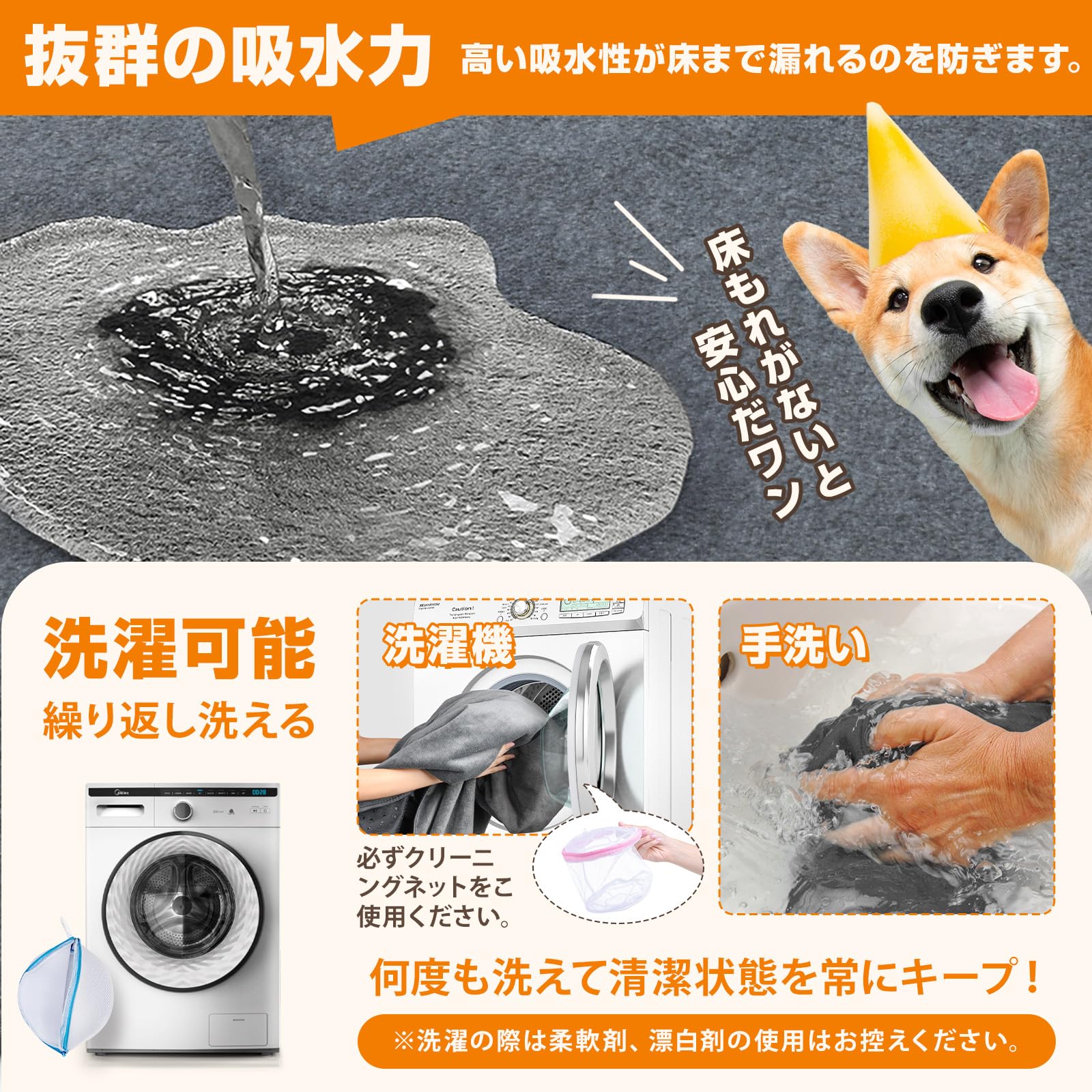 Amazon | 【2枚セット】犬 猫用洗えるペットシーツ 繰り返し使える犬用